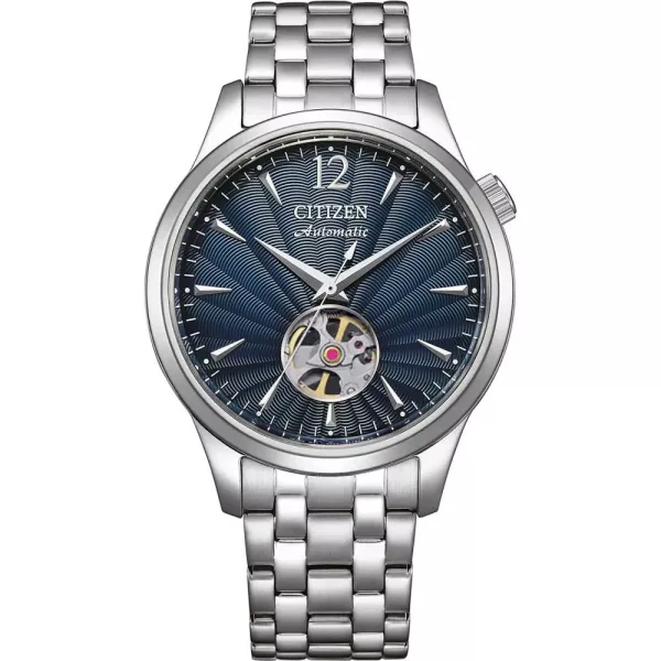 Citizen Automatic férfi karóra NH9131-73L, kék számlappal, ezüst nemesacél szíjjal