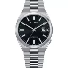 Citizen Automatic férfi karóra NJ0150-81E, fekete számlappal, ezüst nemesacél szíjjal