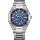 Citizen Automatic férfi karóra NJ0180-80L, kék számlappal, ezüst titán szíjjal