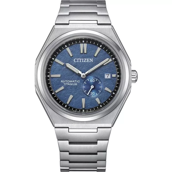 Citizen Automatic férfi karóra NJ0180-80L, kék számlappal, ezüst titán szíjjal