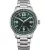 Citizen Automatic férfi karóra NJ0190-51X, zöld számlappal, ezüst nemesacél szíjjal