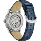 Citizen Automatic férfi karóra NJ0210-13L, kék számlappal, kék bőr szíjjal