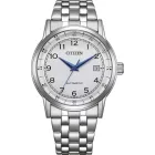 Citizen Automatic férfi karóra NJ0210-56A, ezüst számlappal, ezüst nemesacél szíjjal