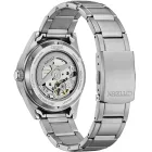 Citizen Automatic férfi karóra NJ0221-50E, fekete számlappal, ezüst nemesacél szíjjal