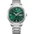 Citizen Automatic férfi karóra NY4058-79X, zöld számlappal, ezüst nemesacél szíjjal