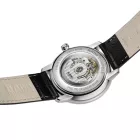 Rado Coupole Automatic Power Reserve férfi karóra R22878045, fehér számlappal, fekete bőr szíjjal