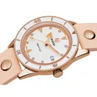 Rado Captain Cook Marina Hoermanseder női karóra szett R32139708, fekete bőr szíjjal