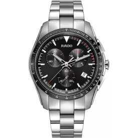 Rado HyperChrome Chronograph férfi karóra R32259153, fekete számlappal, ezüst titán szíjjal