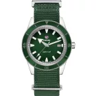 Rado Captain Cook Automatic férfi karóra szett R32505318, zöld számlappal, ezüst textil szíjjal