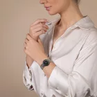 Rado Florence női karóra R48913163, fekete számlappal, ezüst nemesacél szíjjal