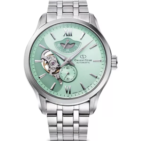 Orient Star Layered Skeleton Mint Green Limited Edition férfi karóra RE-AV0B11E00B