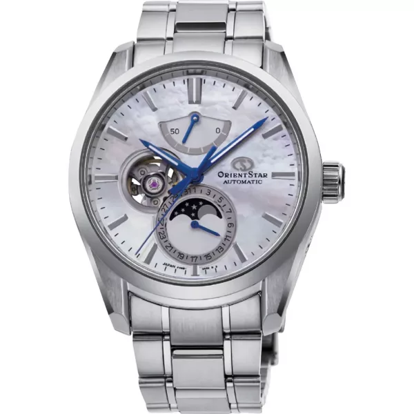 Orient Star Contemporary Moonphase Open Heart férfi karóra RE-AY0005A00B