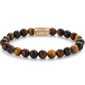   Rebel & Rose Who's afraid of the Tiger Gold férfi karkötő M RR-80088-G-M