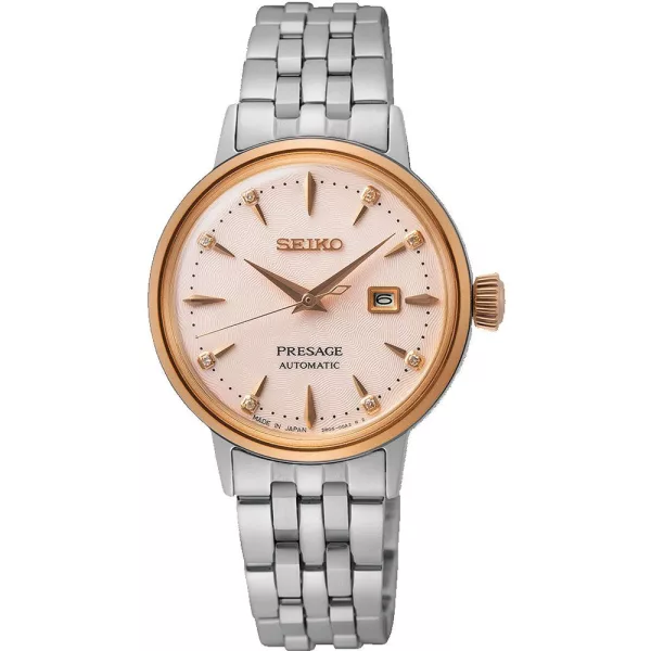 Seiko Preasage Cocktail Time Pink Lady Diamond Twist női karóra SRE012J1