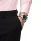 Tissot Sport Chrono L férfi karóra T116.417.11.052.00, fekete számlappal, ezüst nemesacél szíjjal