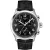 Tissot Sport Chrono L férfi karóra T116.417.16.052.00, fekete számlappal, fekete bőr szíjjal