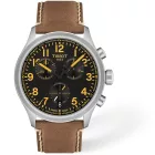Tissot Chrono L férfi karóra T116.417.16.052.01, fekete számlappal, barna bőr szíjjal