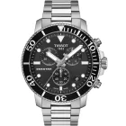 Tissot T-Sport Seastar 1000 férfi karóra T120.417.11.051.00, fekete számlappal, ezüst nemesacél szíjjal