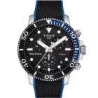 Tissot T-Sport Seastar 1000 férfi karóra T120.417.17.051.03, fekete számlappal, fekete szilikon szíjjal
