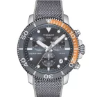 Tissot T-Sport Seastar 1000 férfi karóra T120.417.17.081.01, szürke számlappal, szürke szilikon szíjjal