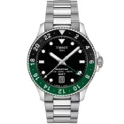 Tissot T-Sport Seastar 1000 GMT férfi karóra T120.852.11.051.00, fekete számlappal, ezüst nemesacél szíjjal