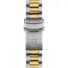 Tissot T-Sport Seastar 1000 GMT férfi karóra T120.852.22.051.00, fekete számlappal, arany nemesacél szíjjal