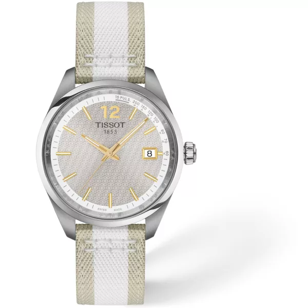 Tissot PR 100 Cycling női karóra T150.210.17.037.00, szürke számlappal, szürke textil szíjjal