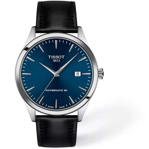 Tissot Classic Dream férfi karóra T158.407.16.041.00, kék számlappal, fekete bőr szíjjal