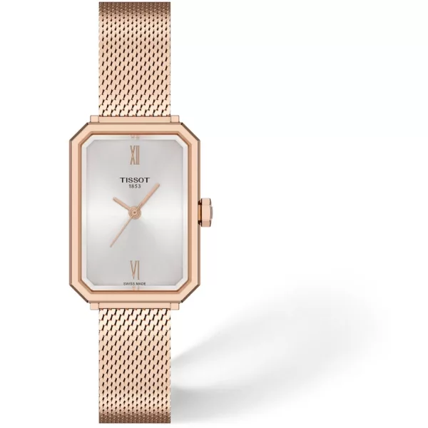 Tissot SRV női karóra T160.110.33.033.00, ezüst számlappal, rose gold nemesacél szíjjal