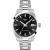 Tissot Classic Gentleman férfi karóra T165.807.11.051.00, fekete számlappal, ezüst nemesacél szíjjal
