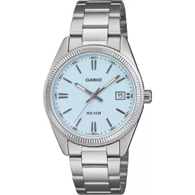 Casio Collection unisex karóra UTP-1302PD-2A2VEF, kék számlappal, ezüst nemesacél szíjjal