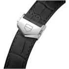 Tag Heuer Carrera Date férfi karóra WBN2111.FC6505, ezüst számlappal, fekete bőr szíjjal