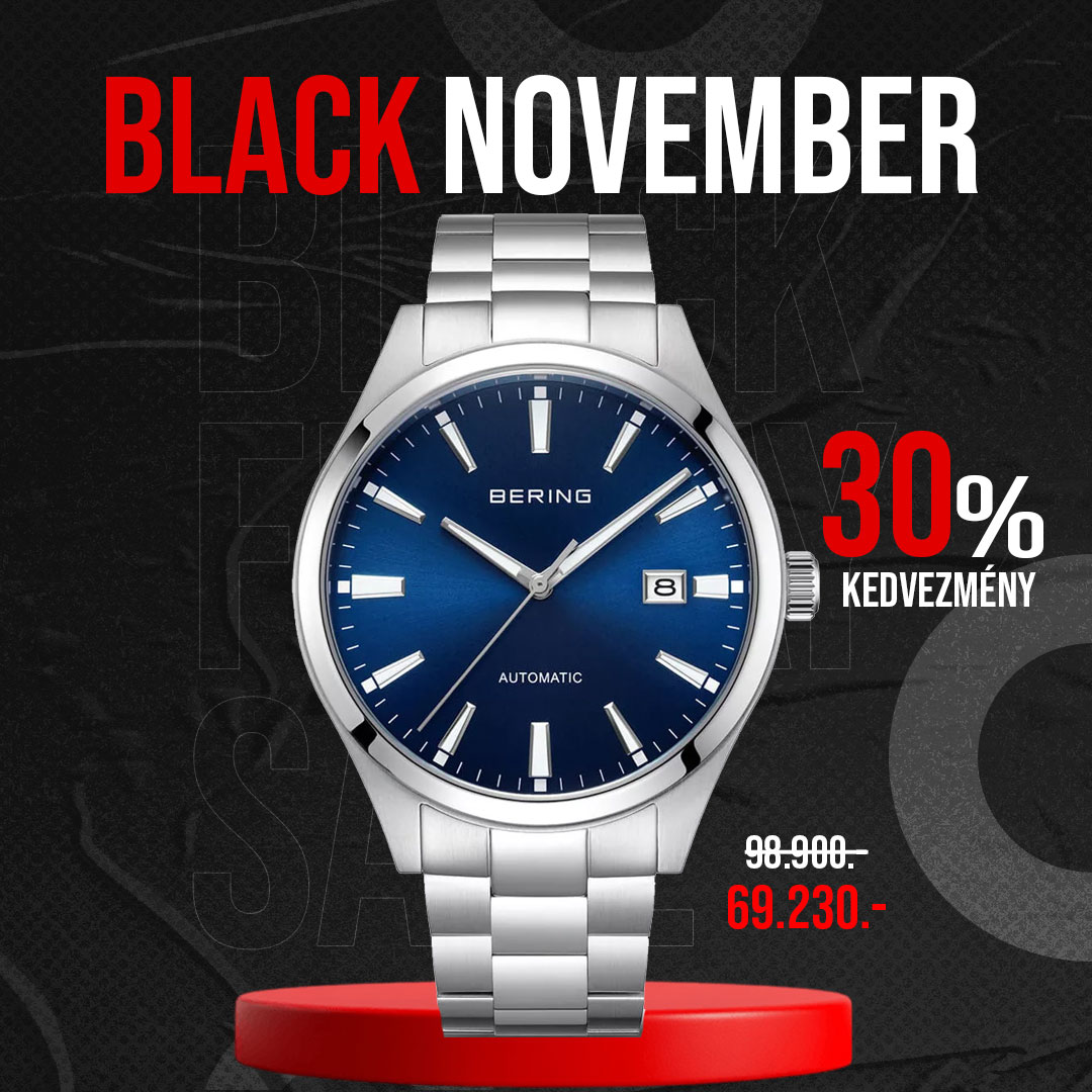 Férfi karórák akár 50% Black Friday kedvezménnyel – Tissot, Seiko, Vostok Europe, Bering akciók.